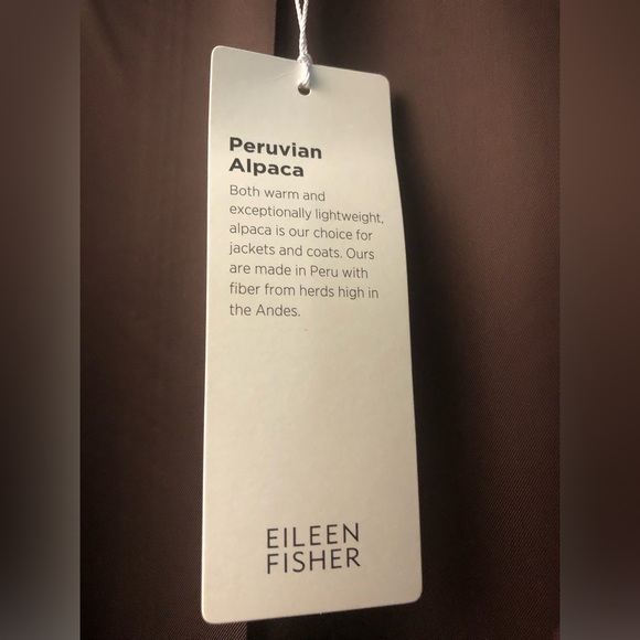 ❌SOLD❌NWT EILEEN FISHER Casis Peruvian Alpaca Suri Coat - Picture 6 of 11